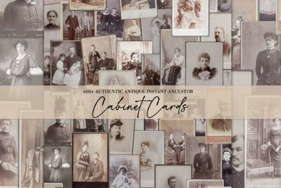 600 Authentic Antique Cabinet Cards