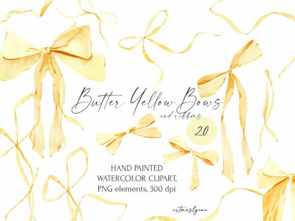 Choosing the Right Watercolor Pastel Yellow Bows Clipart for Professional and Personal Projects