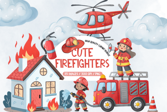 Evaluating Watercolor Firefighter Clipart for Creative Projects