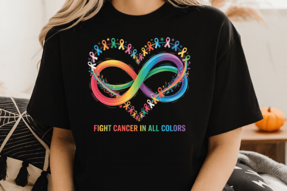Fight Cancer in All Colors Ribbon PNG: A Symbol of Unity and Hope for Awareness Designs