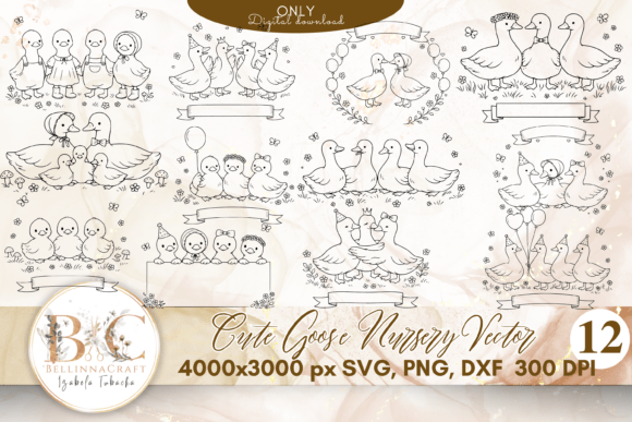 Goose Nursery SVG Bundle for Crafters