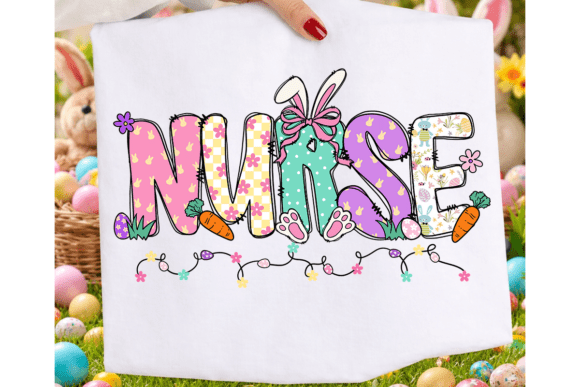 Nurse Easter Bunny PNG & Coquette Style