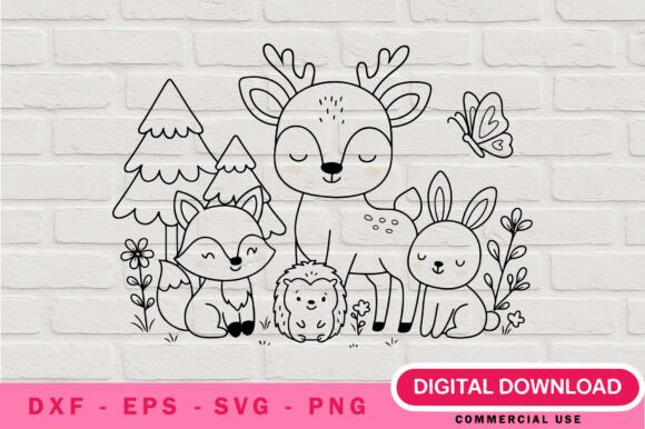 Unlocking Creative Potential with the Forest Animals Outline SVG Bundle