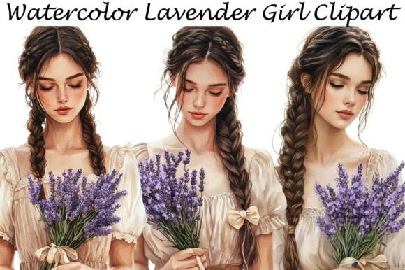 Unlocking Creativity with Watercolor Lavender Girl Clipart
